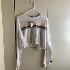 Colored Striped Crop Top